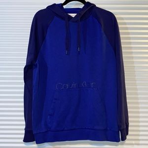 Dark Blue CALVIN KLEIN Hoodie Sweatshirt Size L